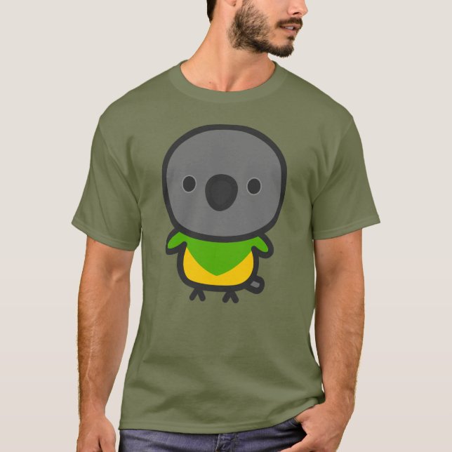 T-shirt perroquet du Sénégal (Devant)