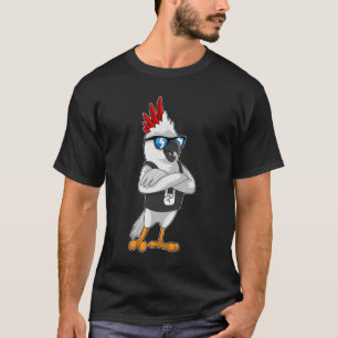 T-shirt Perroquet en musicien avec des lunettes de soleil