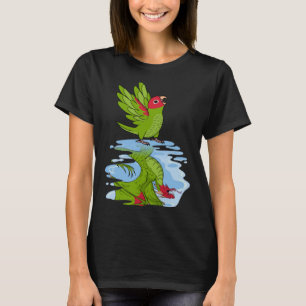 T-shirt Perroquet et dragon Réflexion I Cherry head Conure