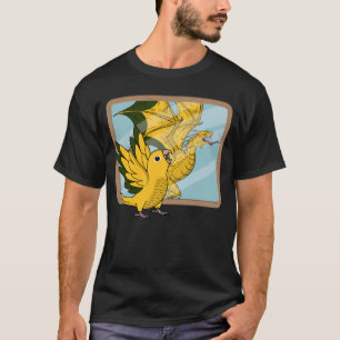T-shirt Perroquet et dragon Réflexion I Golden Conure 1