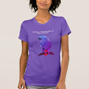 T-shirt perroquet gris africain