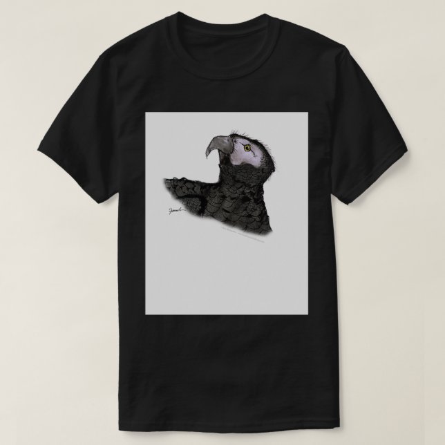 T-shirt perroquet gris africain (Design devant)