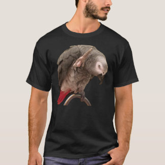 T-shirt Perroquet gris africain Einstein Citations amusant