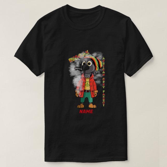 T-shirt perroquet gris d’Afrique Hommes (Design devant)