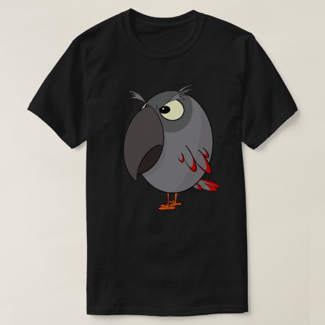 T-shirt perroquet gris d’Afrique Hommes (Design devant)