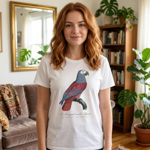 T-shirt Perroquet Gris du Congo Facteur Rouge Psittacus Er