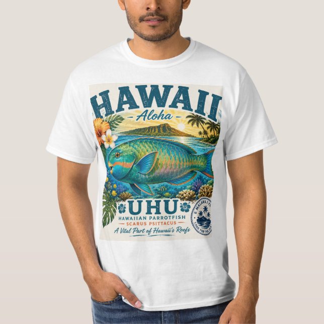 T-shirt Perroquet Hawaïen (Devant)
