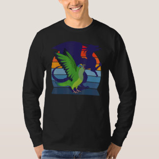 T-shirt Perroquet I Dragon ailé I Conure à front de pêche 