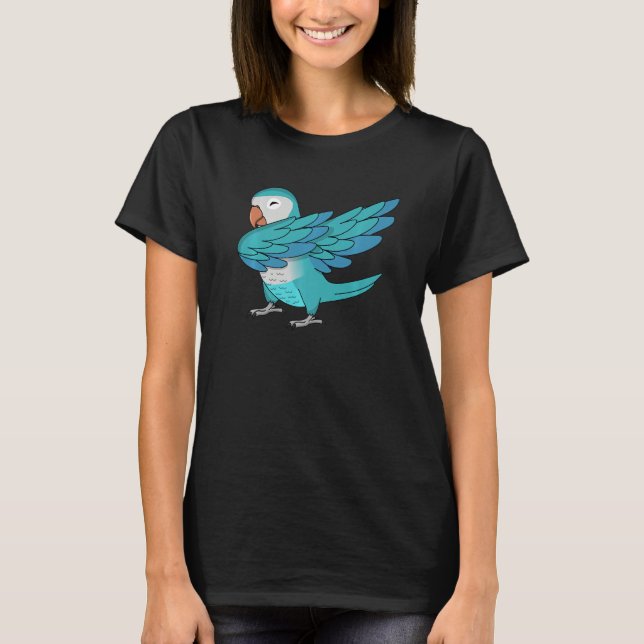 T-shirt Perroquet I Moine Bleu Quaker (Devant)