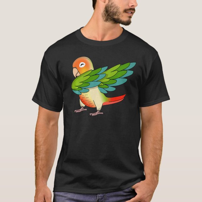 T-shirt Perroquet I Vert Jouer Ananas Conure (Devant)