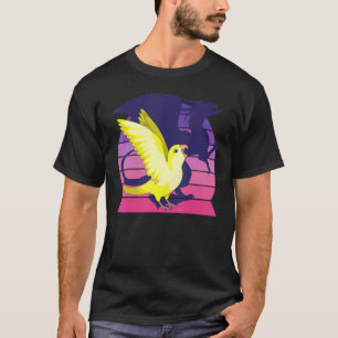 T-shirt Perroquet I WingingDragon I hurler Jaune Lutino Q