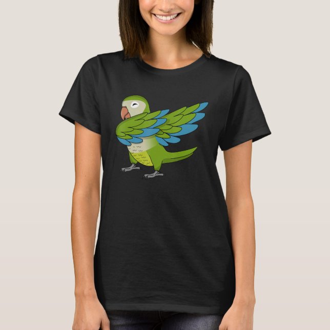 T-shirt Perroquet Ier Verte Monk Parakeet Quaker (Devant)