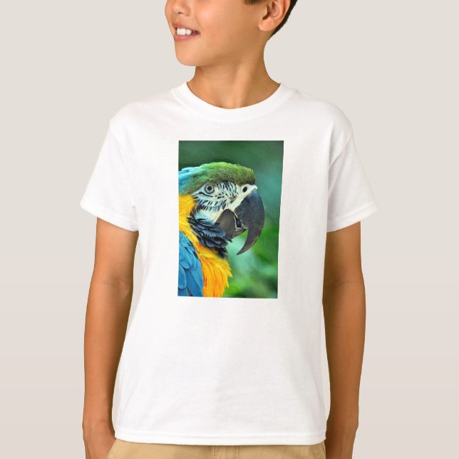 T-shirt Perroquet macaou coloré (Devant)