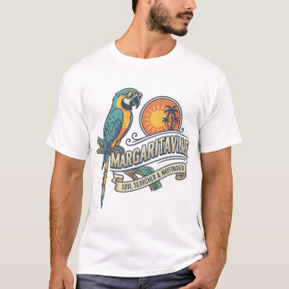 T-shirt Perroquet Margaritaville Jimmy Buffett
