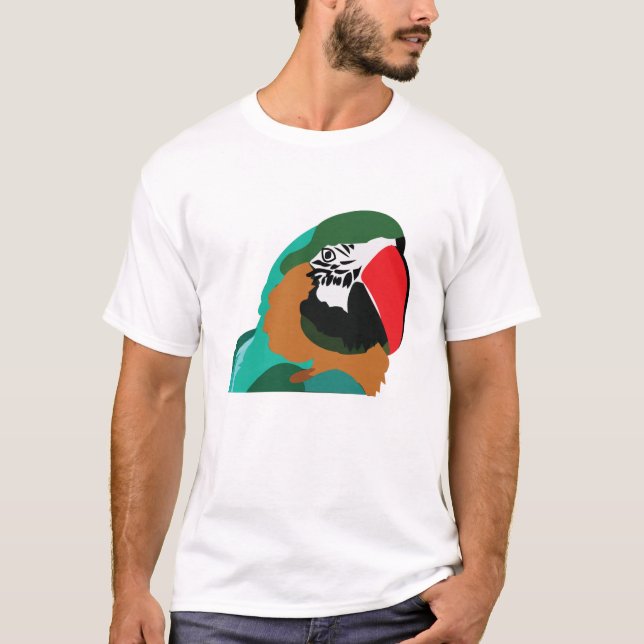 T-shirt Perroquet oiseau (Devant)