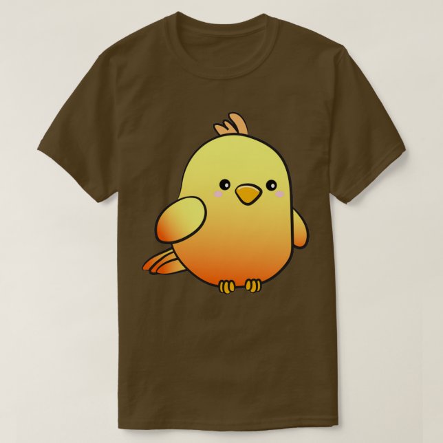 T-shirt perroquet orange (Design devant)