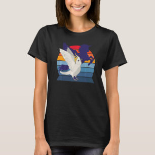 T-shirt Perroquet Rétro I Licorne ailée I Cacatoès qui cri