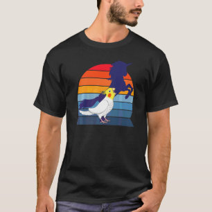 T-shirt Perroquet Rétro I Licorne I Lutino Blanc Criard Co