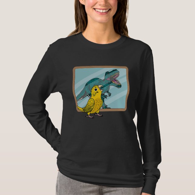 T-shirt Perroquet & Rex Reflection I Perruche Lutino Jaune (Devant)