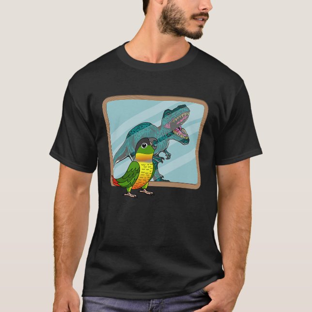T-shirt Perroquet & Rex Réflexion I Perroquet à joue verte (Devant)