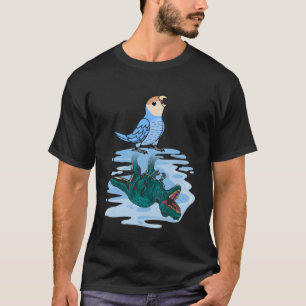 T-shirt Perroquet & Rex Réflexion I Perruche à face pêche