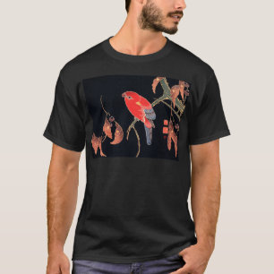 T-shirt Perroquet rouge sur la branche d'un arbre par Ito 