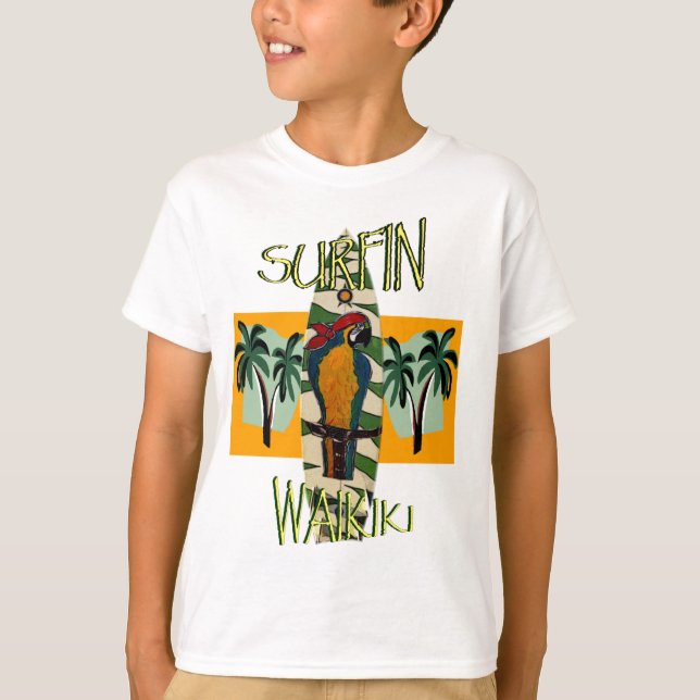 T-shirt Perroquet surfeur (Devant)
