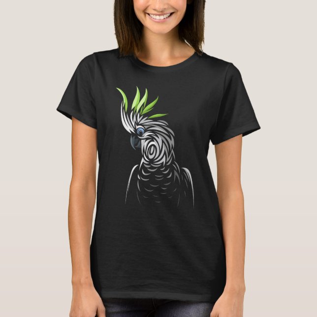 T-shirt Perroquet tropical tribal (Devant)