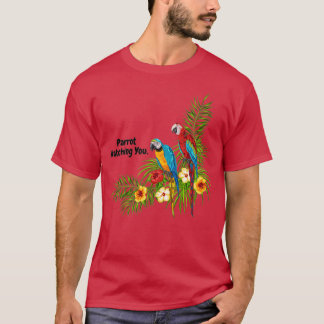T-shirt perroquet vous observant 100