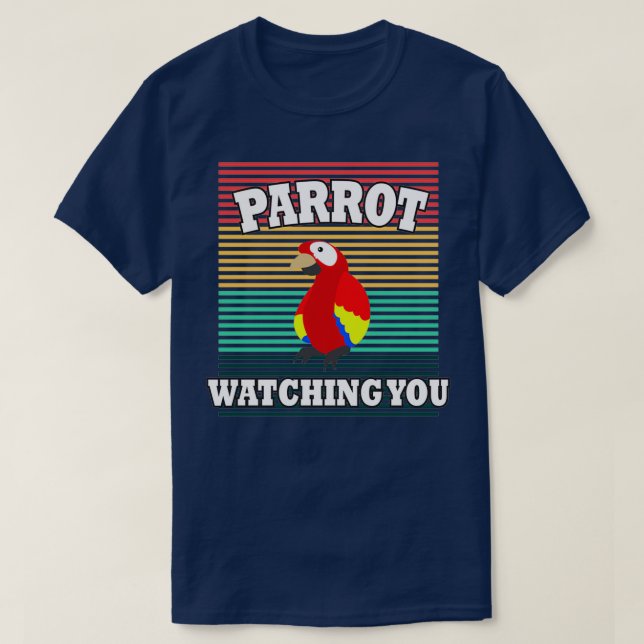 T-shirt perroquet vous observant 17 (Design devant)