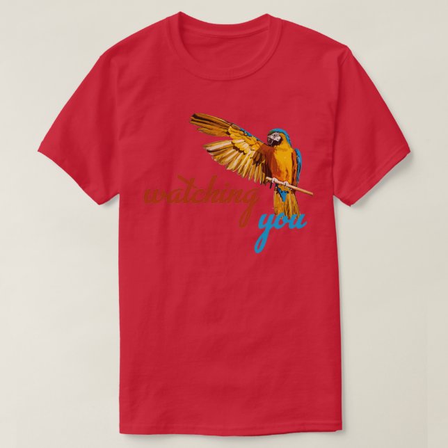 T-shirt Perroquet vous observant 7 1 (Design devant)