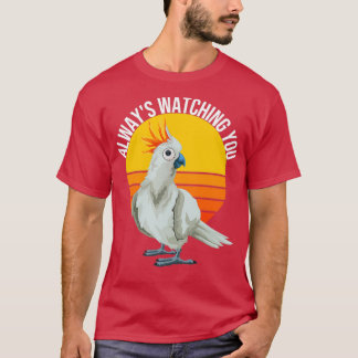 T-shirt Perroquet Vous Regardant Amusant Oiseau