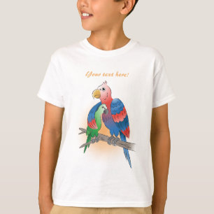 T-shirt Perroquets Bonne fête des Mères