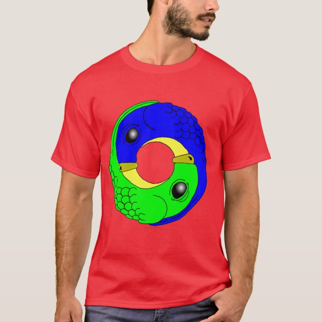 T-shirt Perroquets de Yin Yang (Devant)