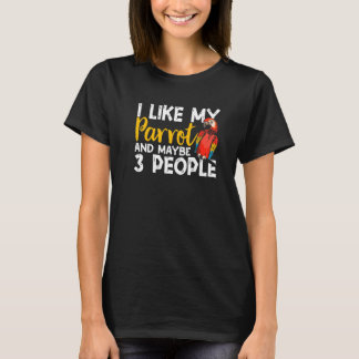 T-shirt Perroquets J'aime mon perroquet n'importe peut-êt