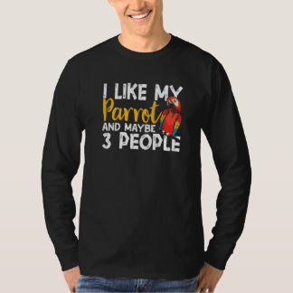 T-shirt Perroquets J'aime mon perroquet ou peut-être 3 pe
