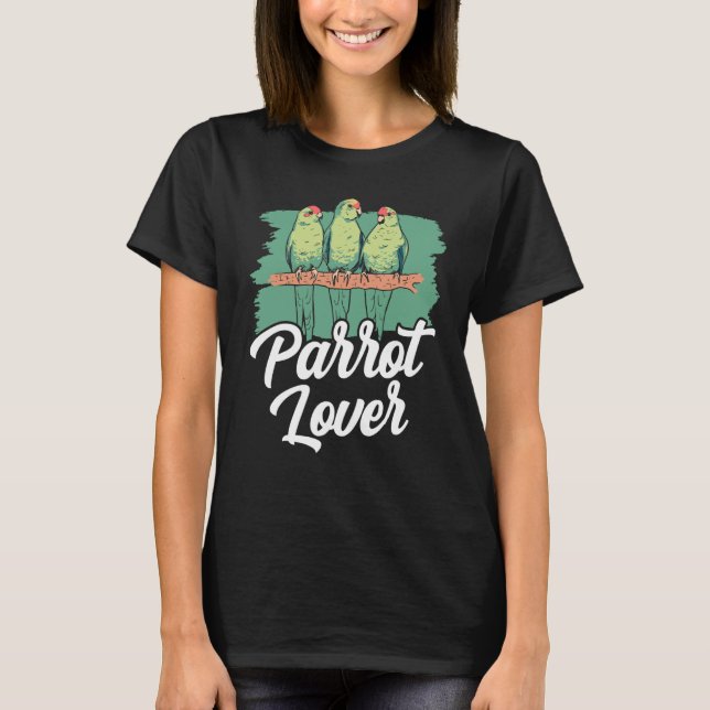 T-shirt Perroquets mignons Animaux de compagnie (Devant)