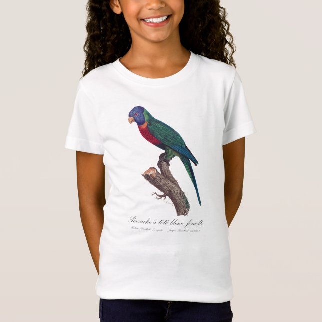 T-Shirt Perruche a tete bleue, femelle / Rainbow lorikeet, (Devant)