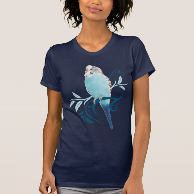 T-shirt Perruche bleue (Devant)