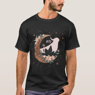 T-shirt Perruche céleste vintage