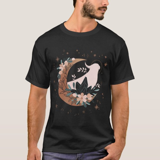 T-shirt Perruche céleste vintage (Devant)