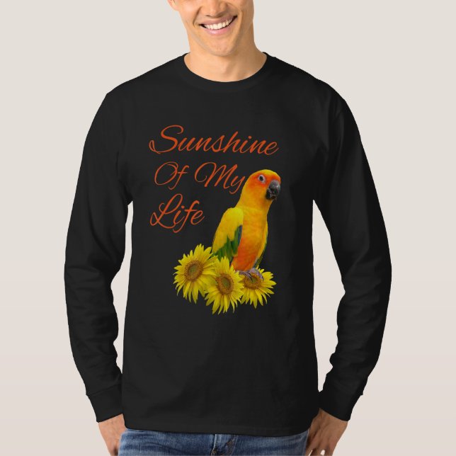 T-shirt Perruche Conure Soleil Tournesol (Devant)
