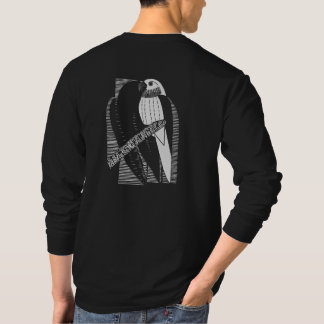 T-shirt Perruche Dos Minimaliste Art Animalier Abstrait