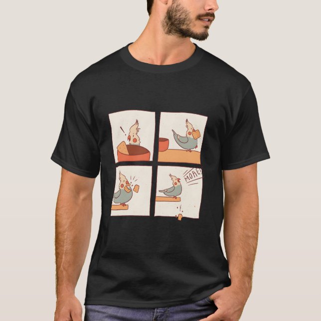 T-shirt Perruche moine Calopsitte Perruche (Devant)