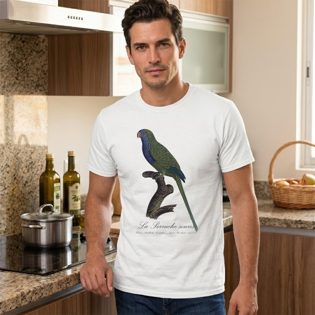 T-shirt Perruche Moine, Myiopsitta Monachus (Monk Parakeet or Monk Parrot, Myiopsitta Monachus. Men Basic White T-Shirt )