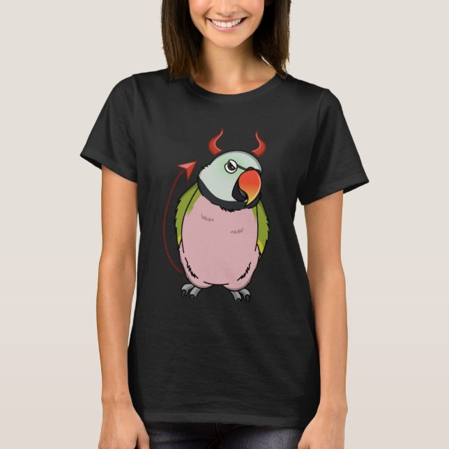 T-shirt Perruque De Costume Malfaisant Parrot I Mustache P (Devant)