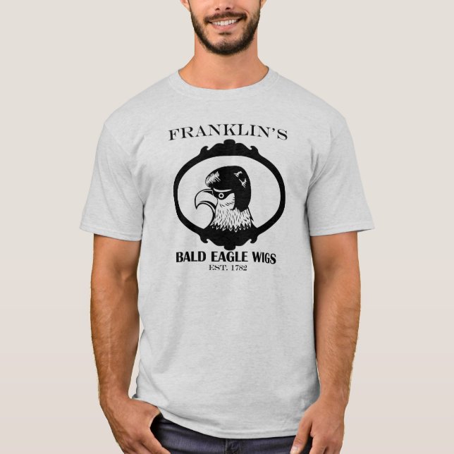 T-shirt Perruques d'Eagle chauve de Franklin (Devant)