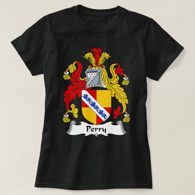 T-shirt Perry Coat d'armoiries Famille Crest (Design devant)