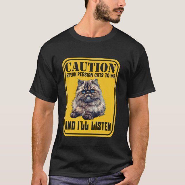 T-shirt Persan ATTENTION PARLEZ PERSAN DEVANT MOI JE VAIS  (Devant)