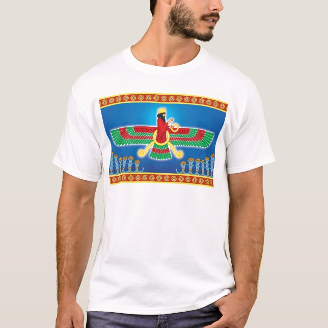 T-shirt Persan Faravahar de Zoroastrian (Devant)